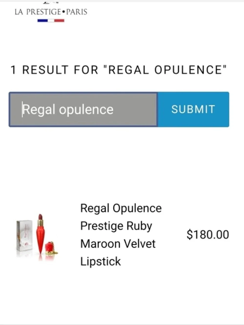 L.A. Prestige Smiling Hibiscus Matte Lipstick - Light Red